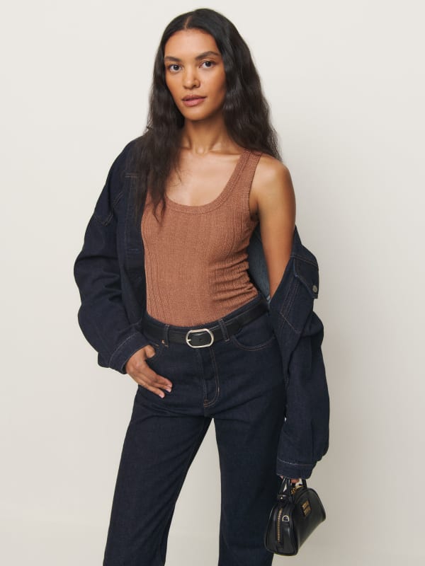 Fiore Knit Top - Toffee
